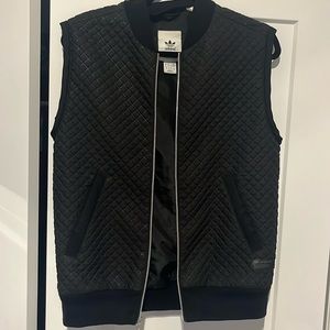 Adidas Black Quilted Vest Size XS